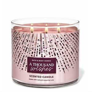 Bath & Body Works 3 Wick Candle A Thousand Wishes Rare Vintage